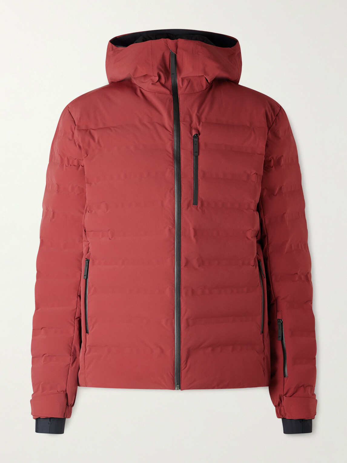 Aztech Mountain - Pyramid Quilted Hooded Ski Jacket - Burgundy