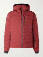 Aztech Mountain - Pyramid Quilted Hooded Ski Jacket - Burgundy