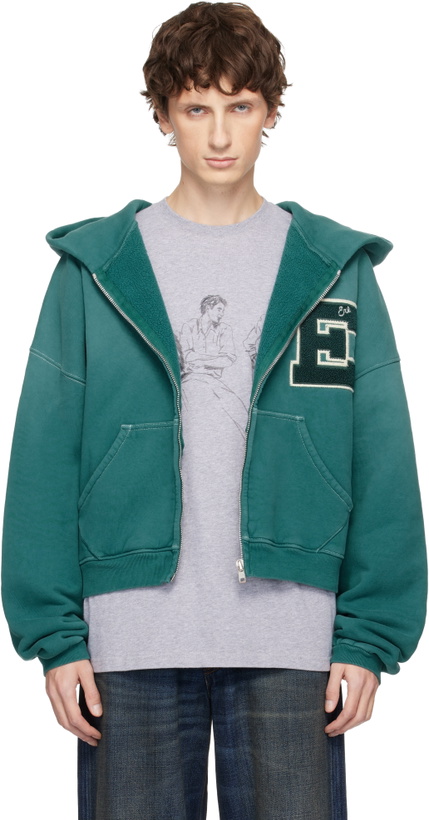 Photo: ERL Green Letterman Hoodie