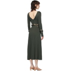Dion Lee Green Ribbed Braided Long Dress