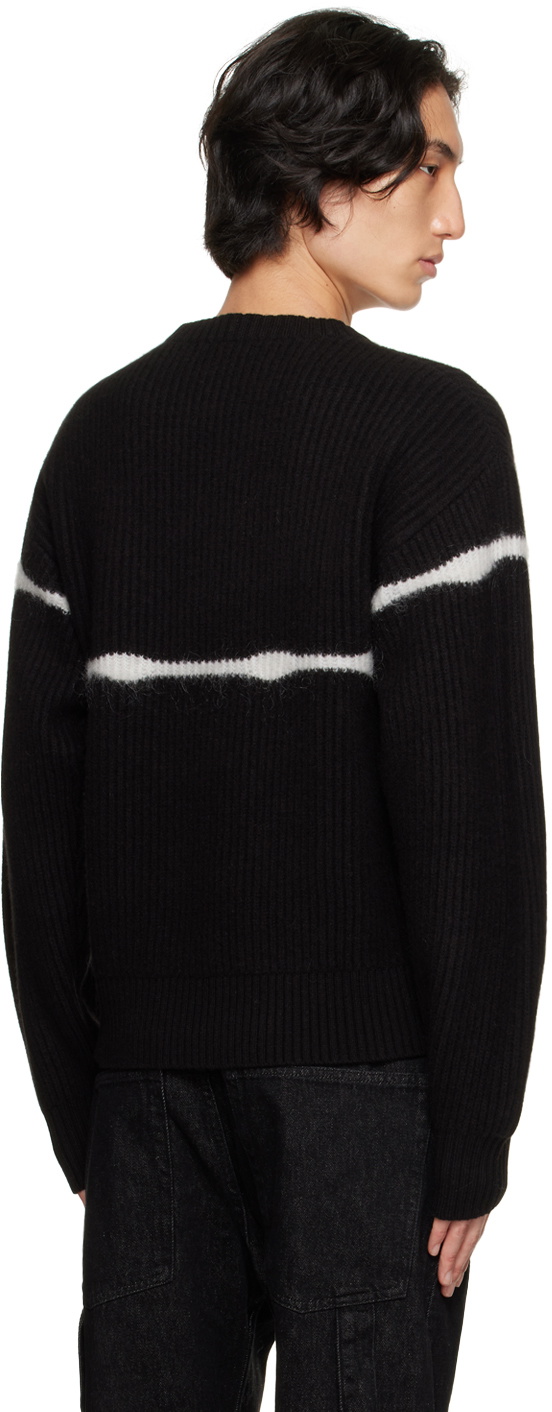 WYNN HAMLYN Black Fishermans Sweater