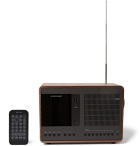 Revo - SuperConnect Walnut and Aluminium WiFi/DAB/DAB/FM Table Radio - Brown
