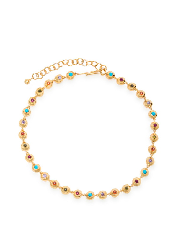 Photo: Joanna Laura Constantine Multi Wave 18kt Gold-plated Necklace - One Size