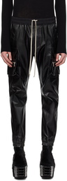 Rick Owens Black Mastodon Denim Cargo Pants