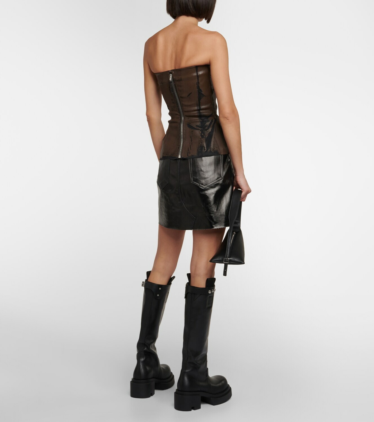 Rick Owens Coated denim corset
