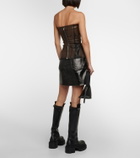 Rick Owens Coated denim corset