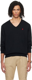 Polo Ralph Lauren Black V-Neck Sweater