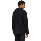 Golden Goose Navy Wool Coat