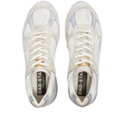 Golden Goose Men's Running Dad Sneakers in White/Silver