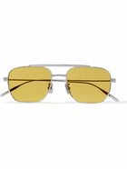 Givenchy - GV Speed Aviator-Style Silver-Tone Sunglasses