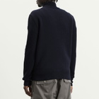 Moncler Men's Wool Cashmere Zip Up in Navy
