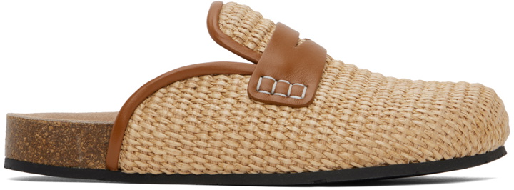 Photo: JW Anderson Beige Raffia Loafers