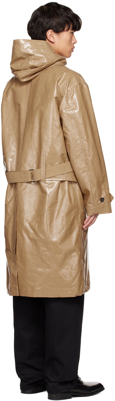 T/SEHNE SSENSE Exclusive Tan Laminated Jacket