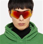 CMMN SWDN - Ace & Tate LeBoss Square-Frame Metal and Acetate Mirrored Sunglasses - Gold