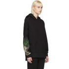 Baja East Black Weed Pullover Hoodie