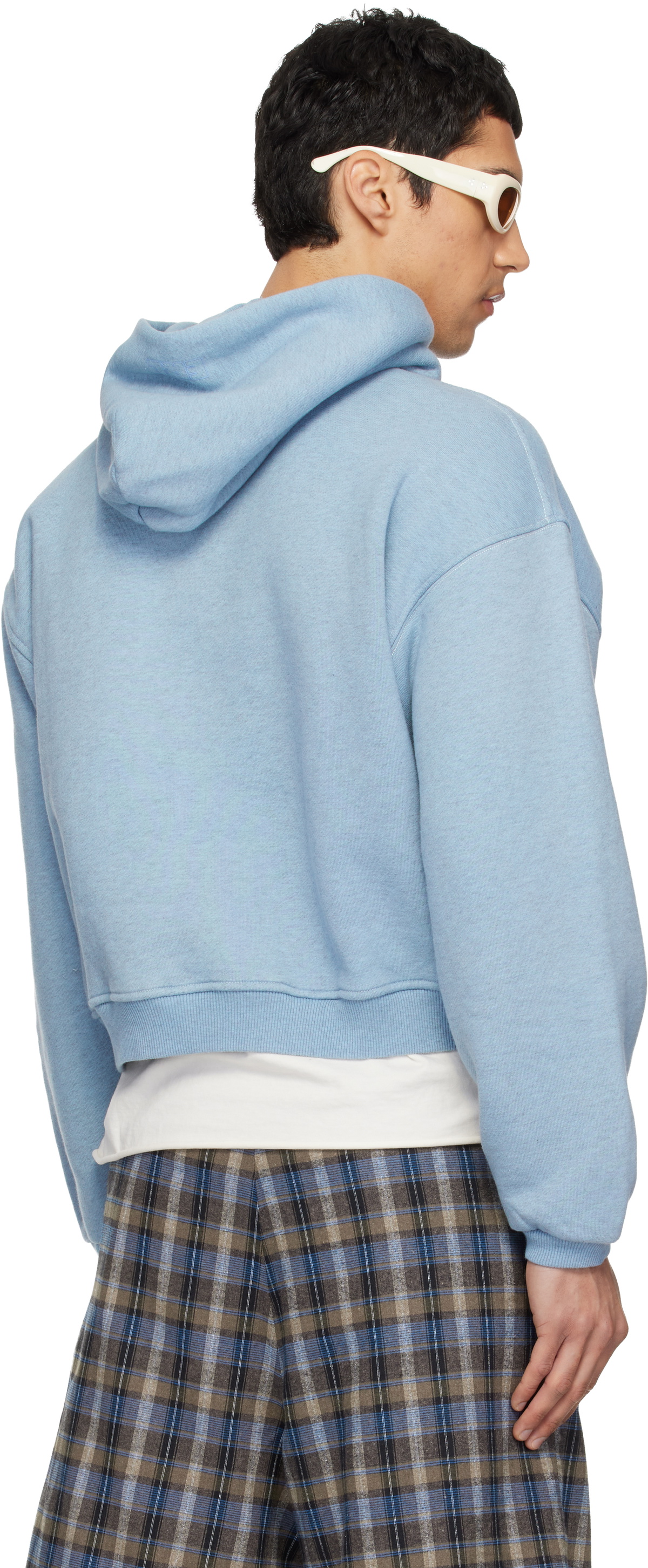 ERL Blue Heathered Hoodie
