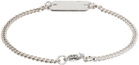 IN GOLD WE TRUST PARIS SSENSE Exclusive Silver Price Tag Bracelet