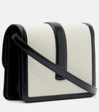 Khaite Blake leather-trimmed canvas crossbody bag