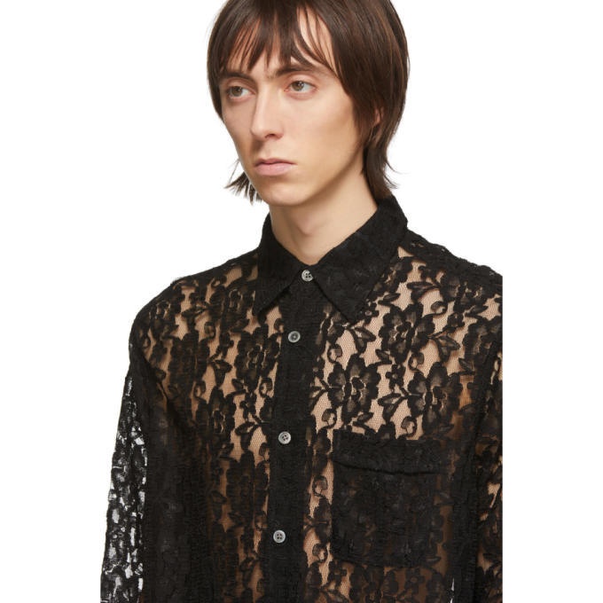 Our Legacy Black Lace Policy Shirt Our Legacy