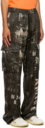 AMIRI Black Stencil Cargo Pants
