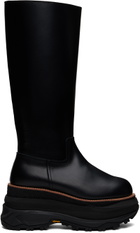 sacai Black Long Tall Boots