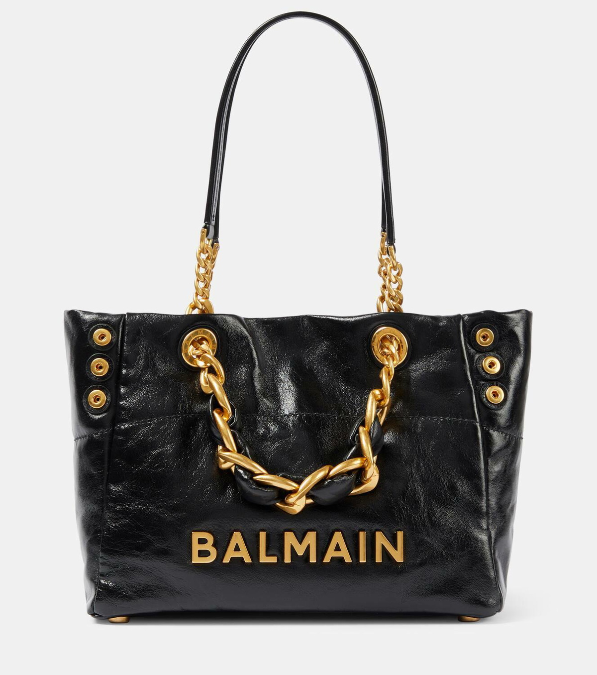 Balmain 1945 Soft Cabas Small leather tote bag