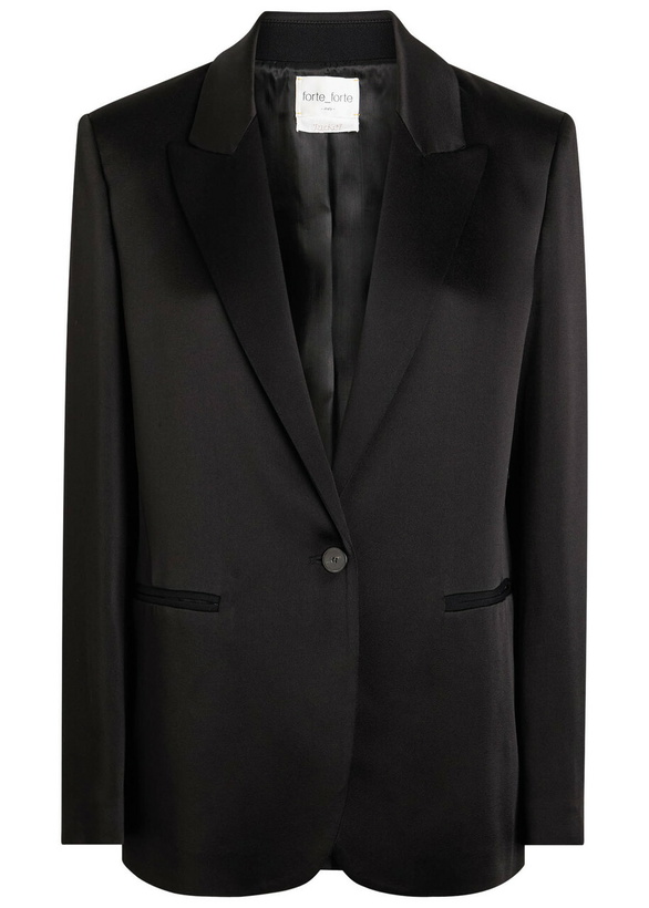 Photo: Forte_forte Satin Blazer Black