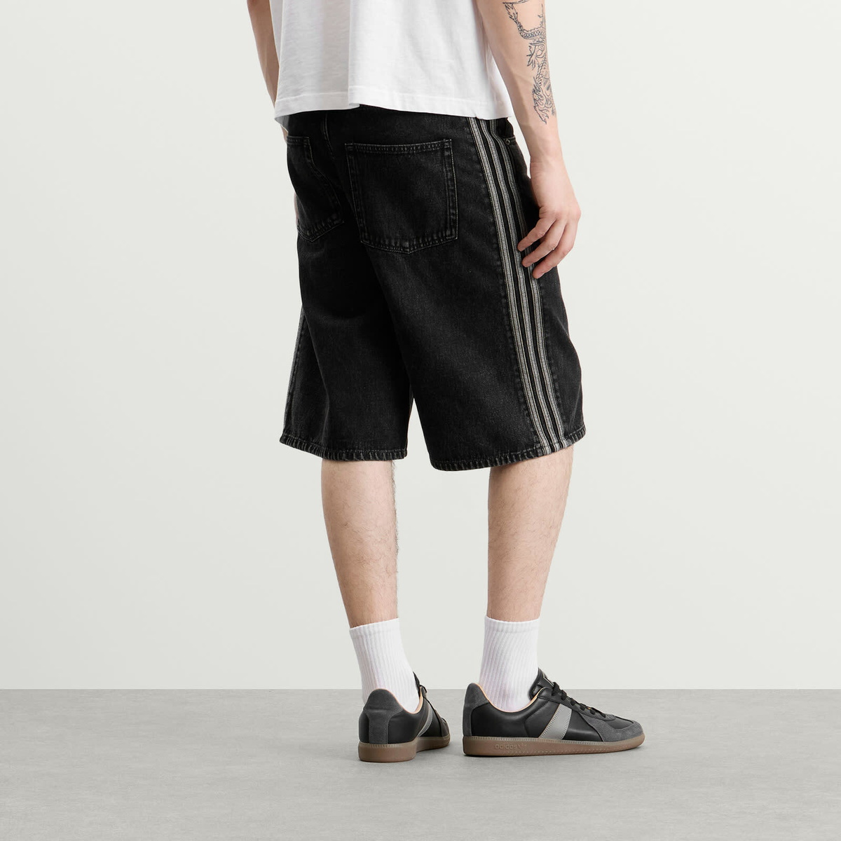 Adidas Men's Firebird Short in True Black Denim