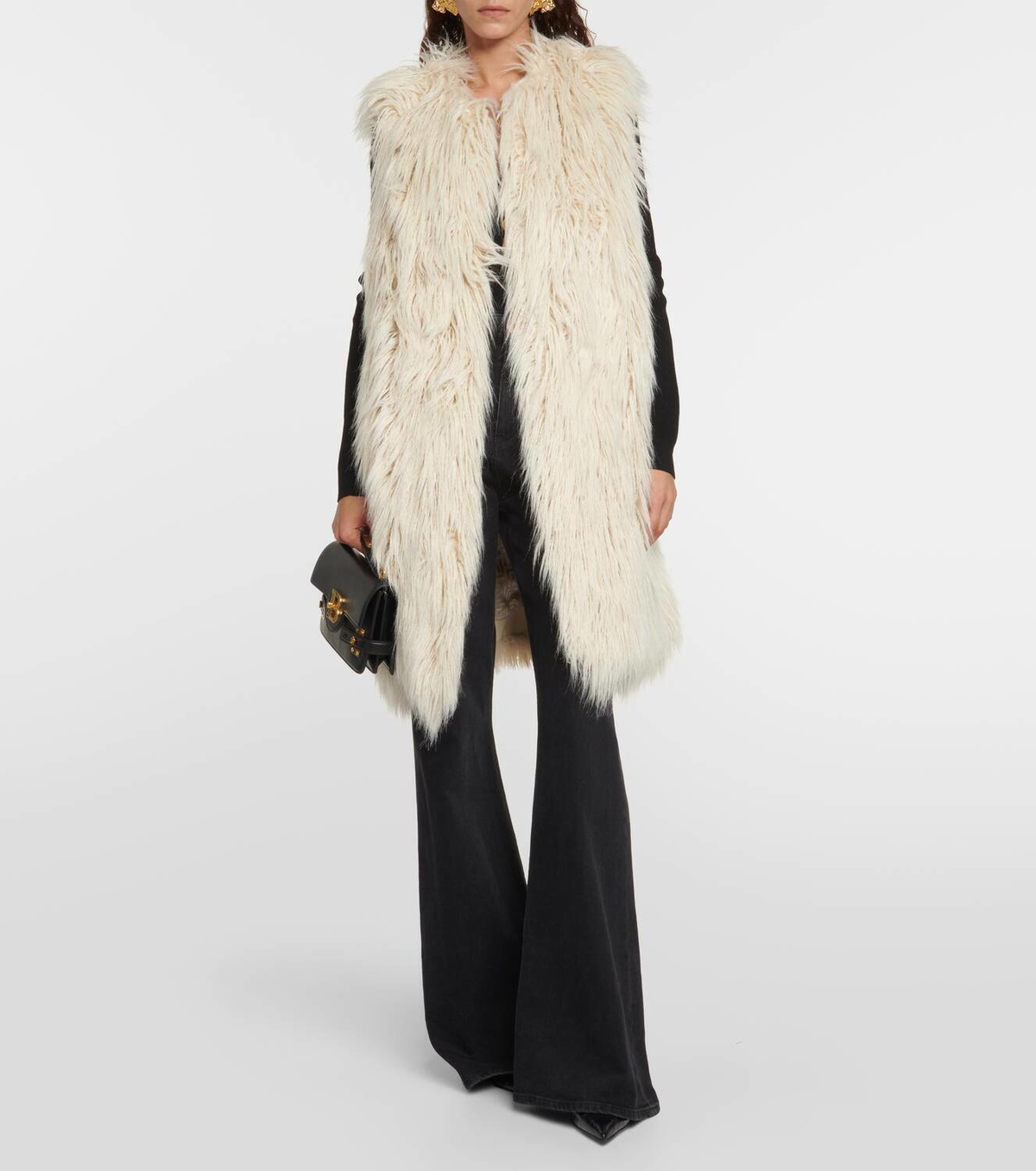 Balmain Faux fur vest