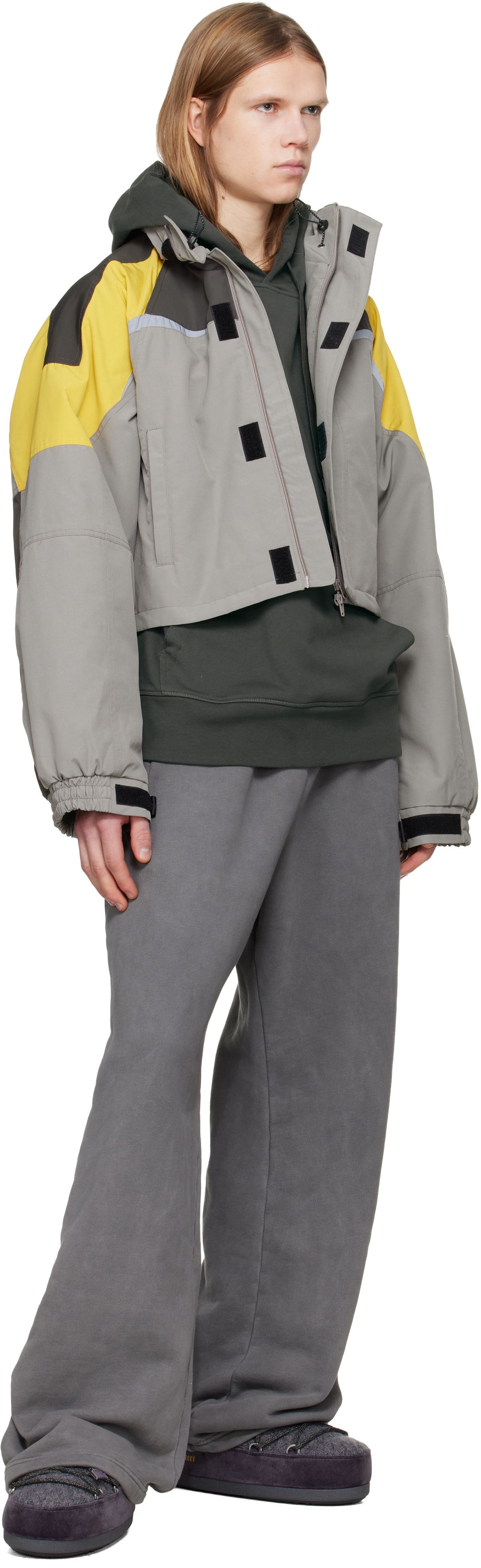 Guest in Residence Gray Moon Boot Edition EVX Knit Mule Loafers