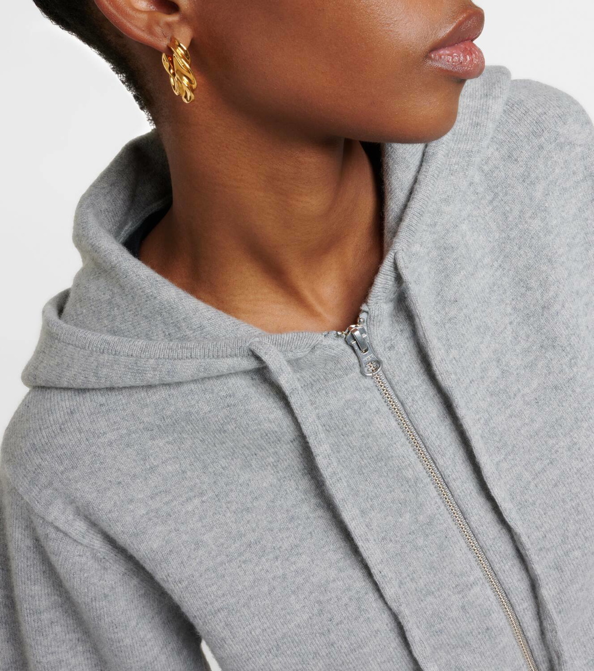 Extreme Cashmere N°318 Hood cashmere-blend zip-up hoodie extreme