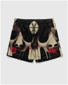Overtime Scary Hours Aop Shorts Black/Beige - Mens - Casual Shorts/Sport & Team Shorts
