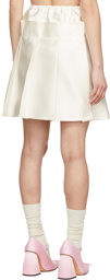 SHUSHU/TONG White Polyester Mini Skirt