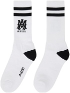 AMIRI White Ribbed M.A. Athletic Socks