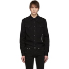 Givenchy Black Denim Vertical Logo Shirt