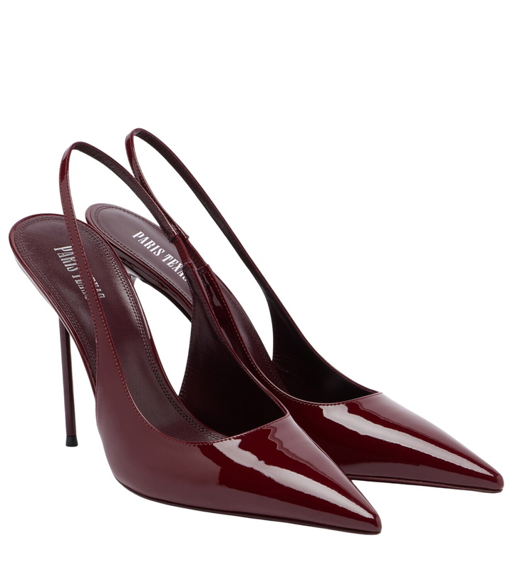 Photo: Paris Texas Lidia patent leather slingback pumps