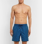 Derek Rose - Maui Wide-Leg Mid-Length Printed Swim Shorts - Blue