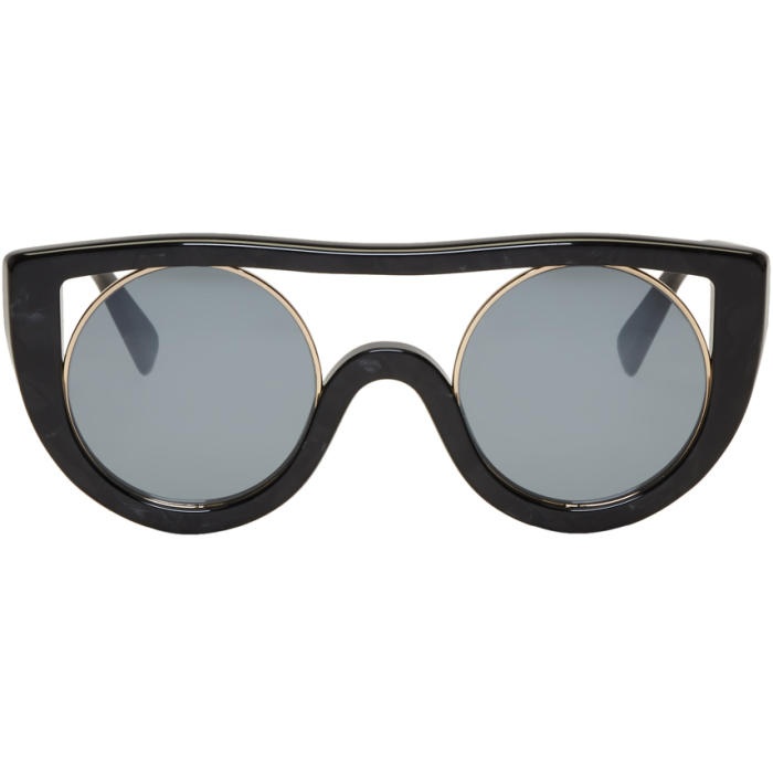 Photo: Oliver Peoples pour Alain Mikli Black and Gold Ayer Sunglasses