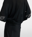 The Row Delyra ruched jersey gown