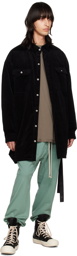 Rick Owens Drkshdw Black Oversized Jacket