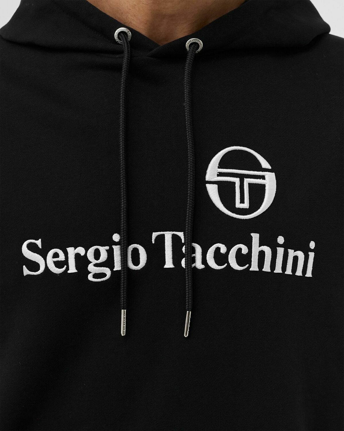Sergio Tacchini Heritage Logo Hoodie Black Hoodies