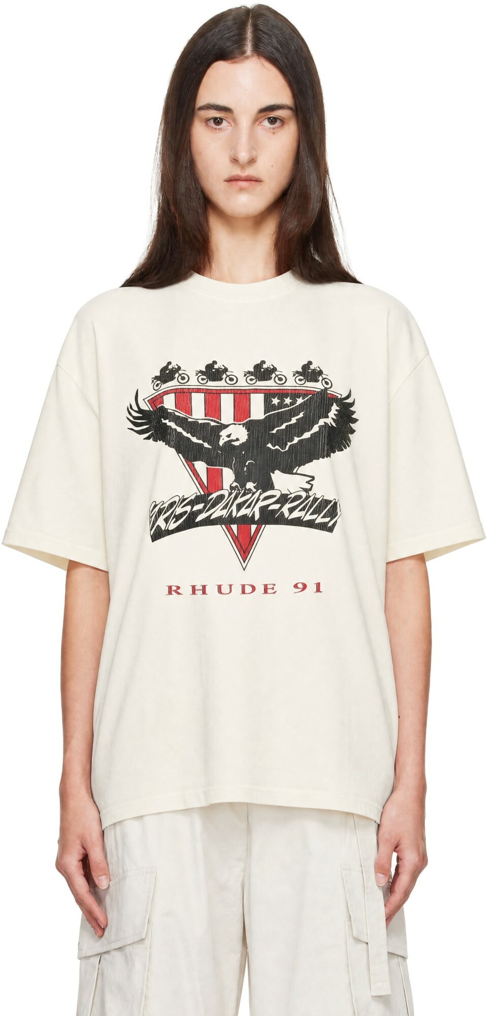Rhude Off-White 'Rhude Stage Racing' T-shirt