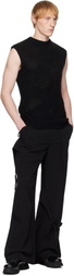 HELIOT EMIL Black Ophiolite Knit Vest