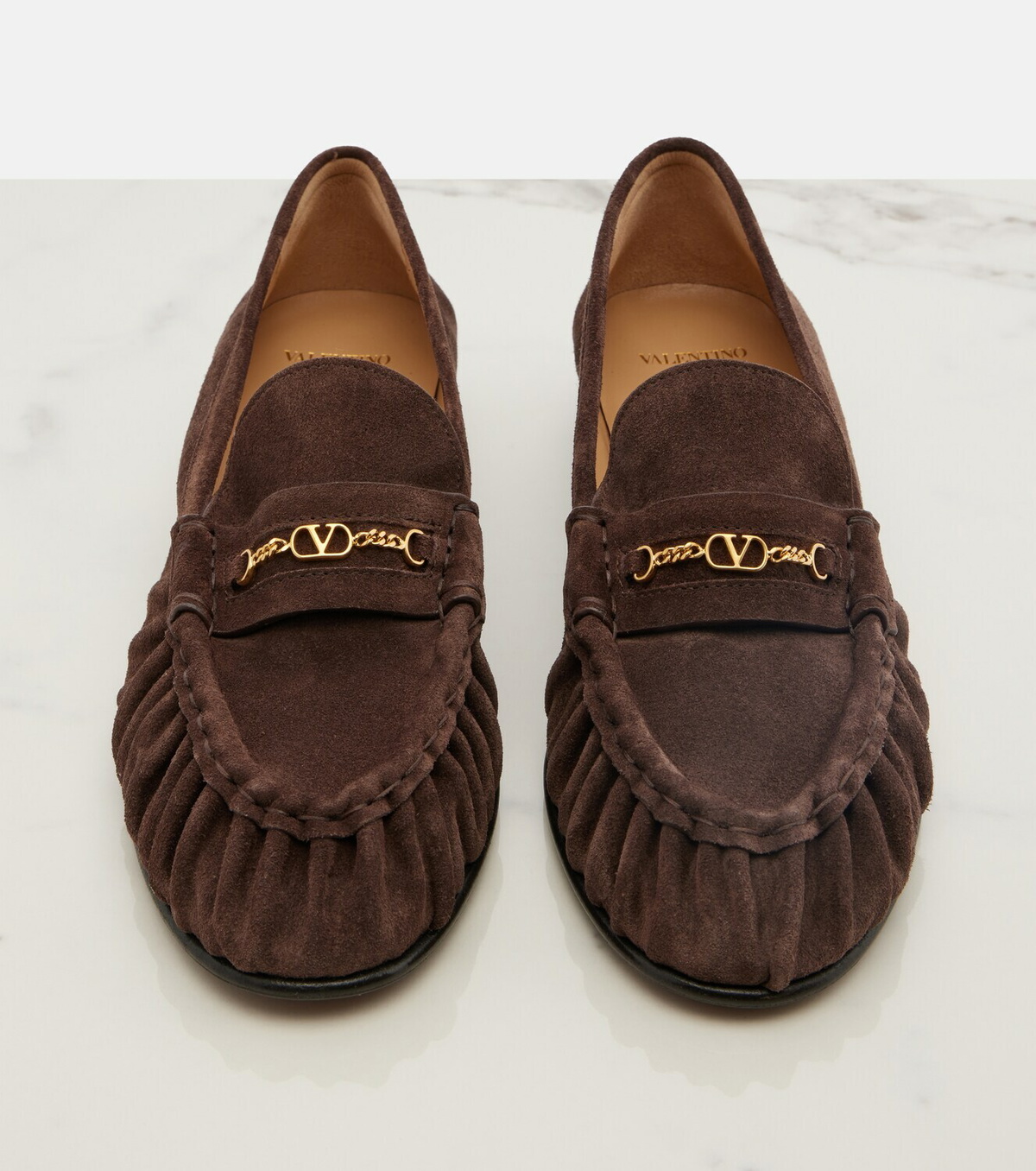 Valentino Garavani VLogo suede loafers