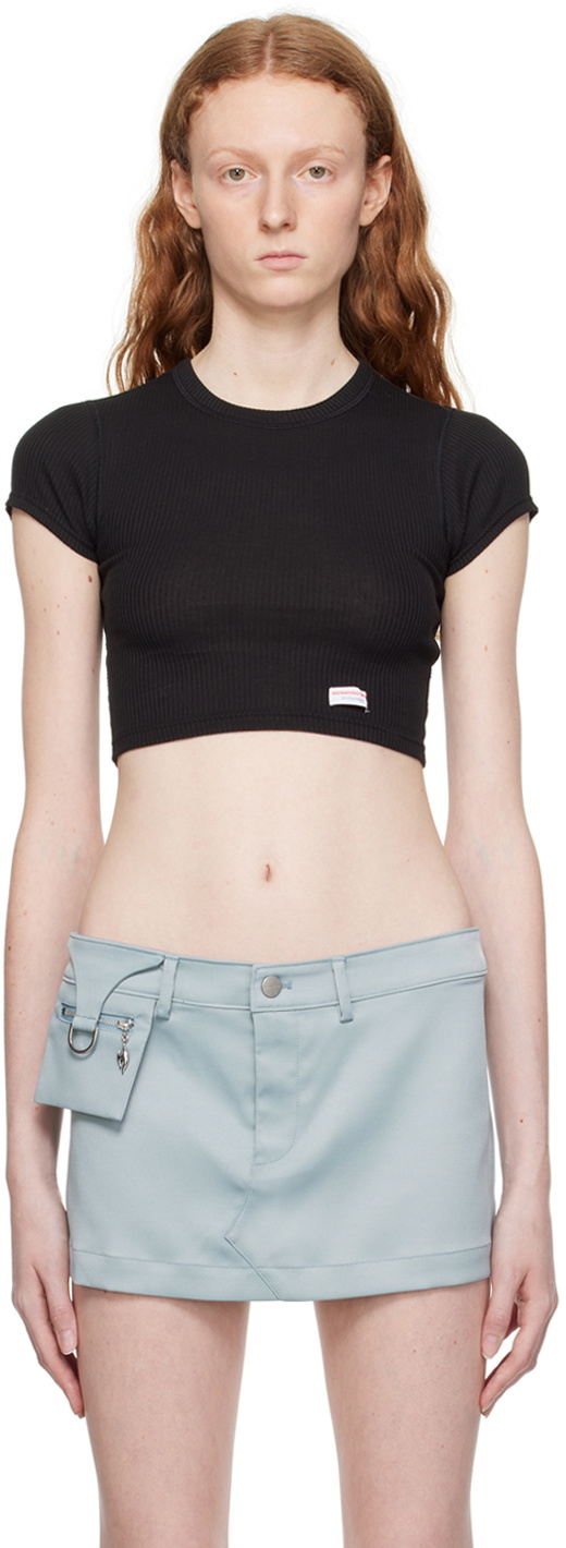 Alexander Wang: White Cropped T-Shirt