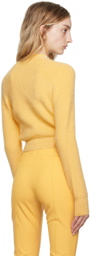 Jacquemus Yellow Le Raphia 'Le Cardigan Lazo' Cardigan