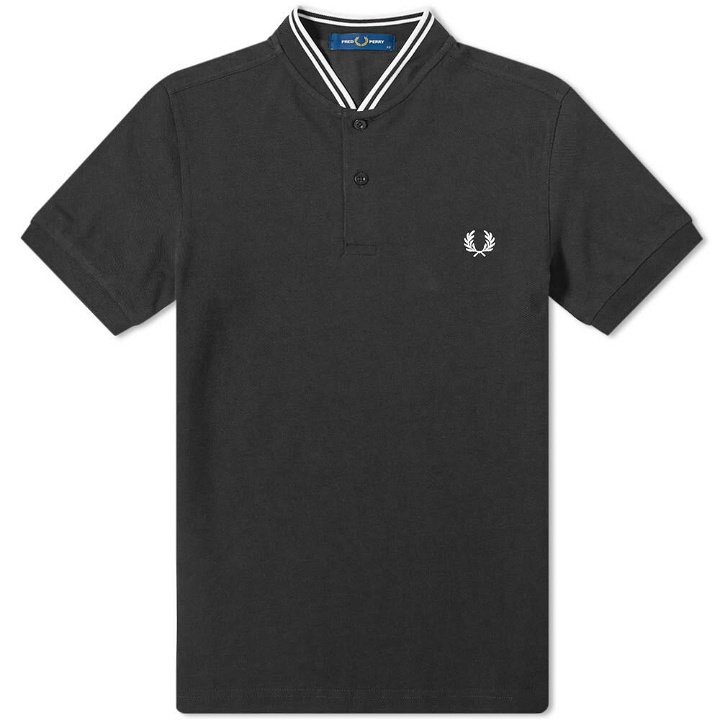 Photo: Fred Perry Authentic Men's Bomber Jacket Collar Polo Shirt in Black