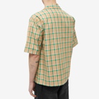Sunflower Men's Coco Check Short Sleeve Shirt in Green Check