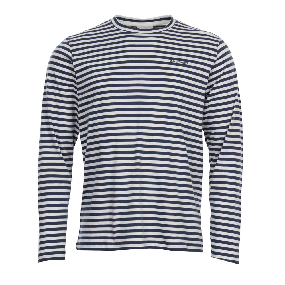 Long Sleeve Stripe T-Shirt - Blue