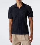 Homme Plissé Issey Miyake Basics pleated polo shirt